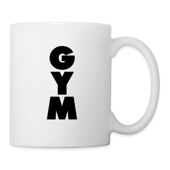 GYM Sport Bodybuilding Training / schwarz - Tasse - Weiß - Rechts