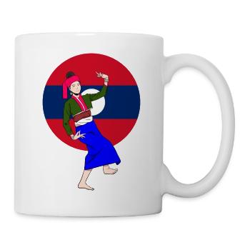 Laos Lao Laotians Pride Flag County I Gift - Mug - white - Right