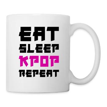 Eat Sleep K-Pop Repeat - Mug - white - Right