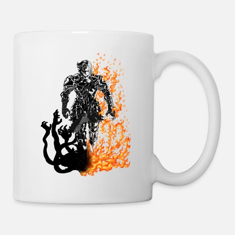 Krieger Mann der Finsternis - Tasse - Weiß
