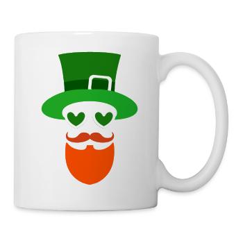 Happy St Patricks Day Irland - Tasse - Weiß - Rechts