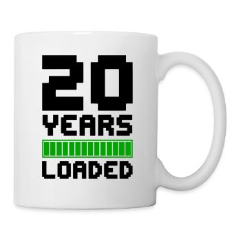 20 Years Loaded 20th Birthday - Mug - white - Right