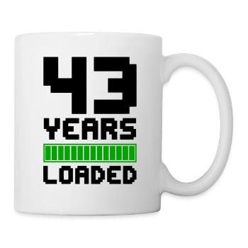 43 Years Loaded 43rd Birthday - Mug - white - Right