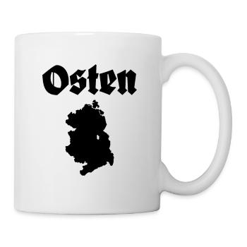 Osten DDR Ostdeutschland Karte - Tasse - Weiß - Rechts