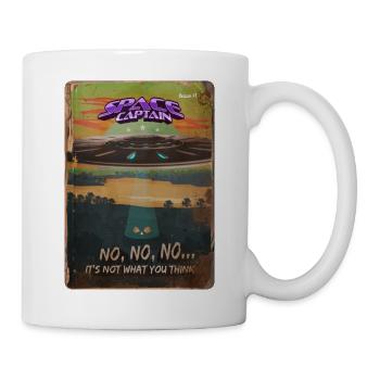 Retro style Magazine Cover SpaceCaptain Issue 1 - Mug - white - Right