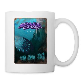 Retro style Magazine Cover SpaceCaptain Issue 2 - Mug - white - Right