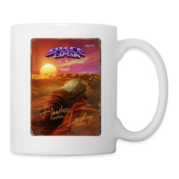 Retro style Magazine Cover SpaceCaptain Issue 5 - Mug - white - Right