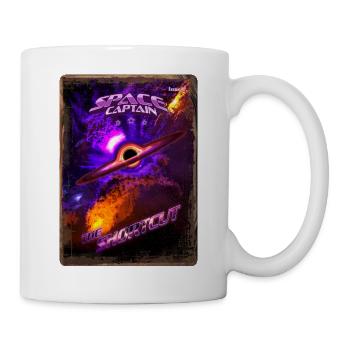 Couverture de magazine de style rétro SpaceCaptain Numéro 9 - Mug blanc - blanc - Droite