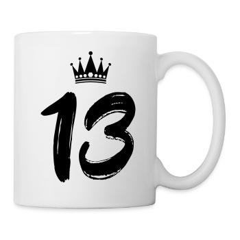 13 krone - Tasse - Weiß - Rechts