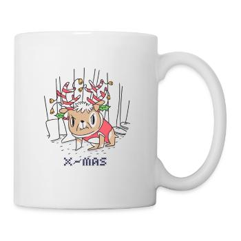 Merry christmas happy holidays christmas gift - Tasse - Weiß - Rechts