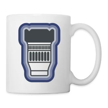 Objectif de caméra - Mug blanc - blanc - Droite