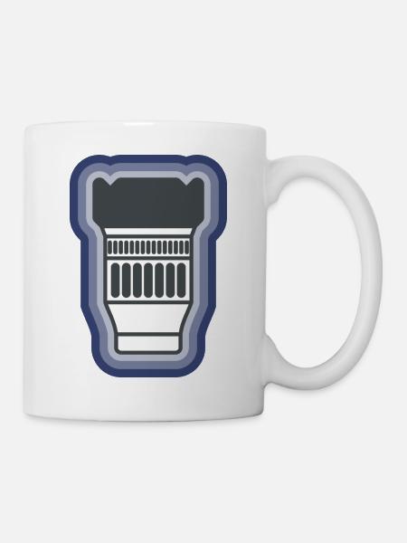 Kameraobjektiv - Tasse - Weiß