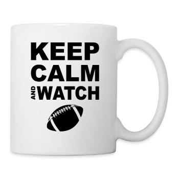 Keep Calm And Watch Football - Mug - white - Right