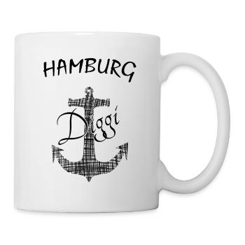 Hamburg Diggi - Tasse - Weiß - Rechts