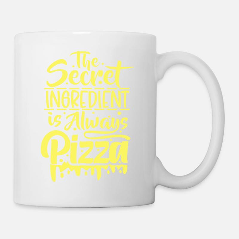 The Secret Ingredient is always Pizza - Tasse - Weiß