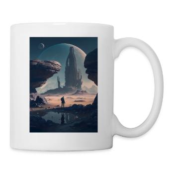 Futuristic Landscape - Mug - white - Right