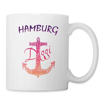 Hamburg - Tasse - Weiß - Rechts