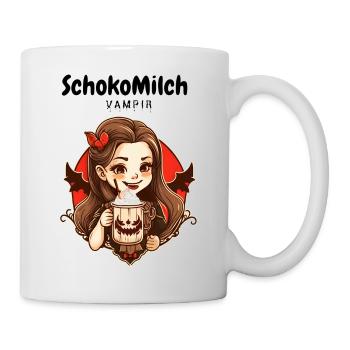 Schokomilchvampir - Tasse - Weiß - Rechts