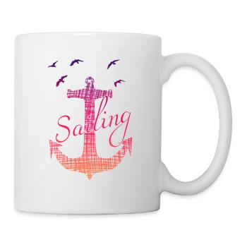 sailing segeln Geschenk für Segler - Tasse - Weiß - Rechts