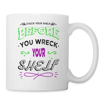 Sayings Cool Book Quote Quotes Cat Book Dragon - Mug - white - Right
