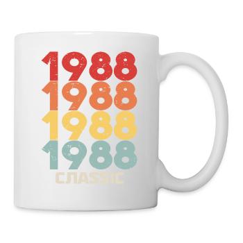 1988 Jubilé en style vintage classique 1988 - Mug blanc - blanc - Droite