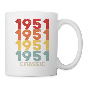 1951 Jubilé dans un style vintage classique 1951 - Mug blanc - blanc - Droite