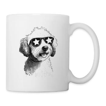 Chien cool - Mug blanc - blanc - Droite