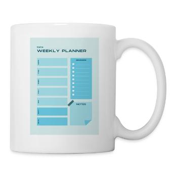 WeeklyPlanner - Tasse - Weiß - Rechts