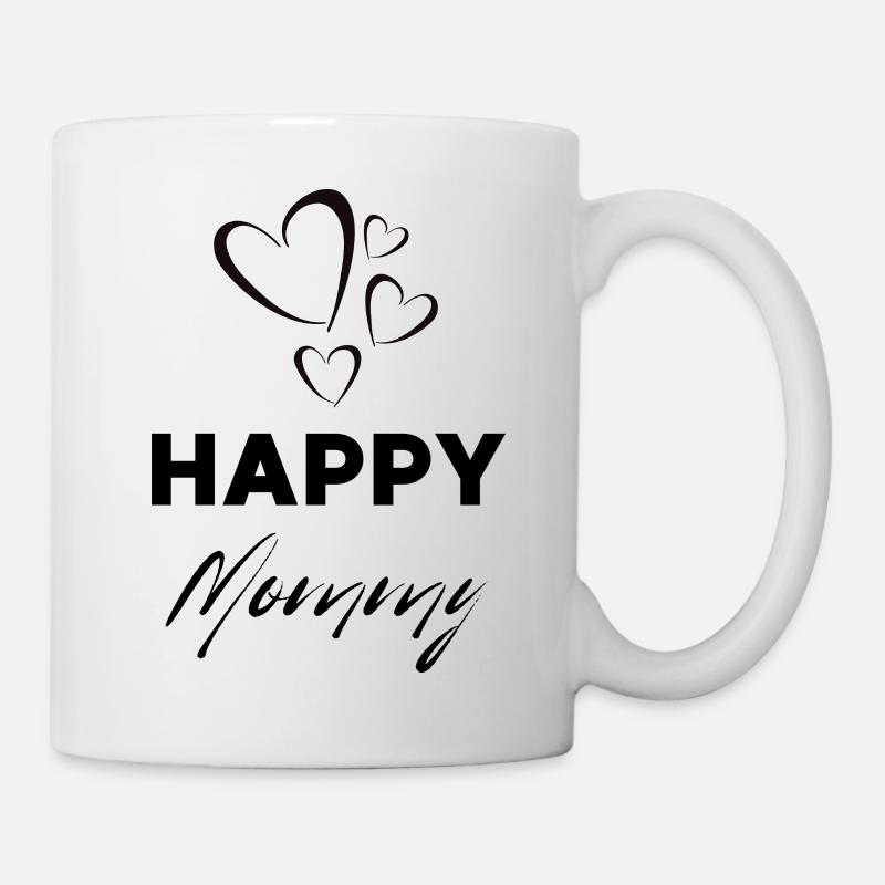 Happy Mommy - Tasse - Weiß