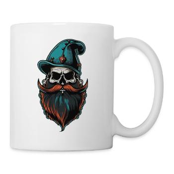 Vieille barbe de crâne - Mug blanc - blanc - Droite