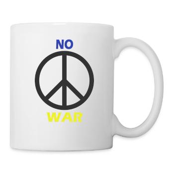 Pas de GUERRE ! - Mug blanc - blanc - Droite