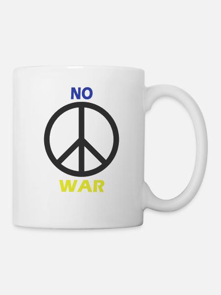 No WAR! - Tasse - Weiß