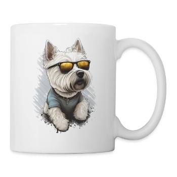 Dog With Sunglasses - Mug - white - Right