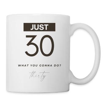 JUST 30 Design for its 30th birthday 1993 - Mug - white - Right