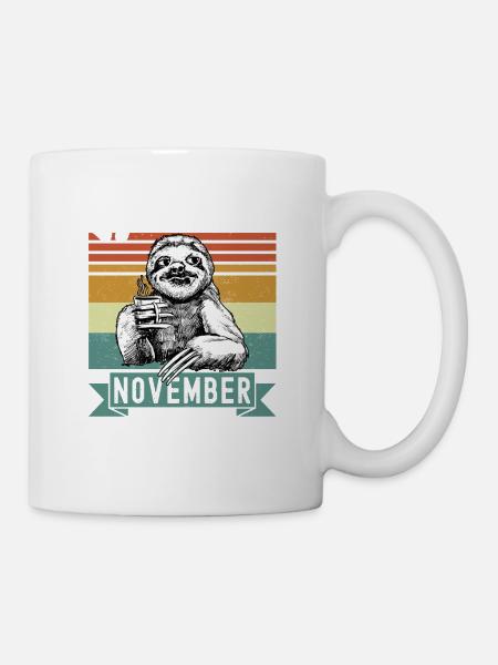 Faultier Legendär seit November 1957 Geburtstag - Tasse - Weiß