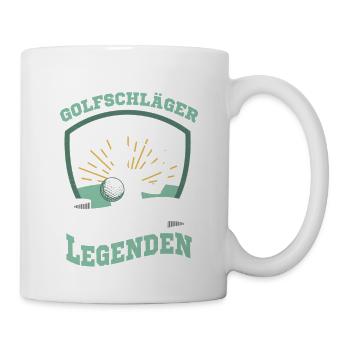 Mit dem Golfschläger in Händen werden Männer zu Le - Tasse - Weiß - Rechts