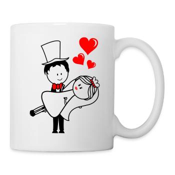 ehepaar married - Tasse - Weiß - Rechts