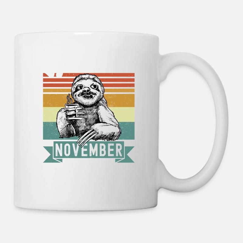 Faultier Legendär seit November 1985 Geburtstag - Tasse - Weiß