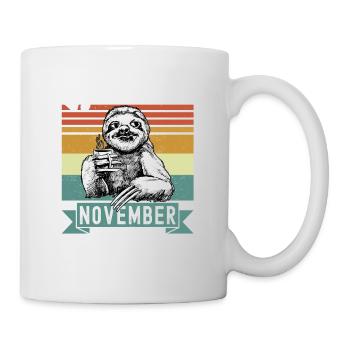Faultier Legendär seit November 2008 Geburtstag - Tasse - Weiß - Rechts