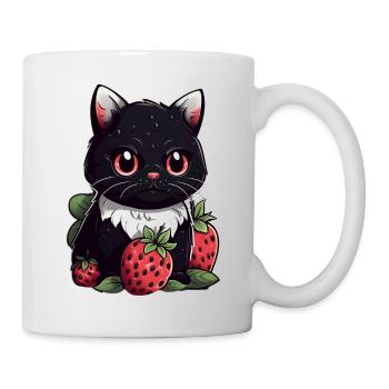 Ragamuffin Fraise Cat Cadeau - Mug blanc - blanc - Droite