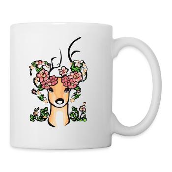 Wild elegance: Blossom king of the forest. - Mug - white - Right