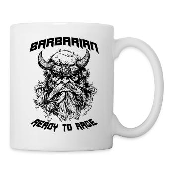 Barbar im RPG Ready To Rage - Tasse - Weiß - Rechts