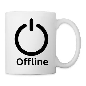 On/Off Offline Symbol - Tasse - Weiß - Rechts