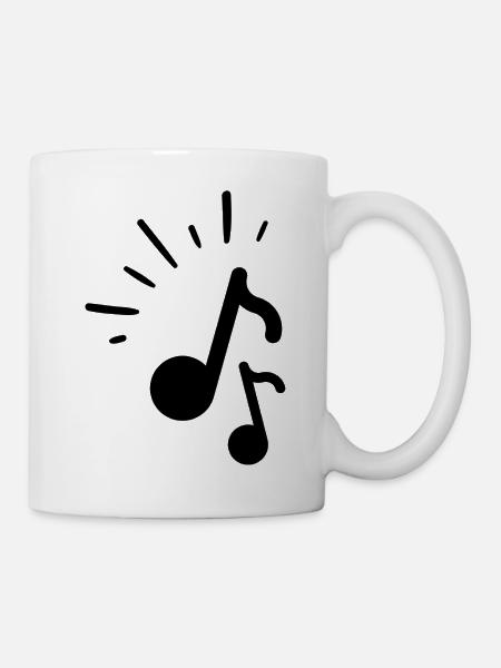 Musiknoten Sound - Tasse - Weiß