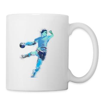 Handball, handballer, Beachhandball,Graffiti - Tasse - Weiß - Rechts