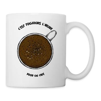 Cadeau collègue pause café - Mug blanc - blanc - Droite