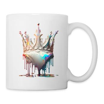 Couronne fondante blanche - Mug blanc - blanc - Droite