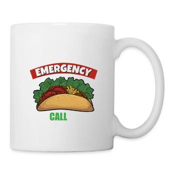 Taco Tortilla Mais Mexiko Essen I Geschenk - Tasse - Weiß - Rechts
