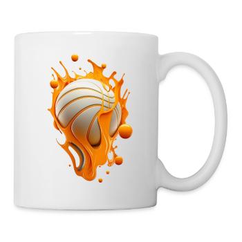 Fusion du basketball - Mug blanc - blanc - Droite