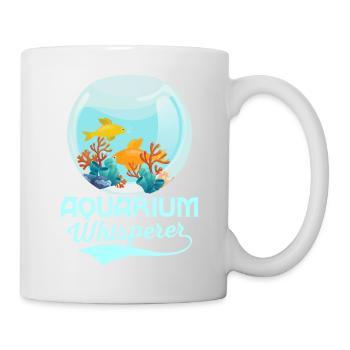 Aquarium Whisperer Fish Keeping Aquarium Owner - Tasse - Weiß - Rechts